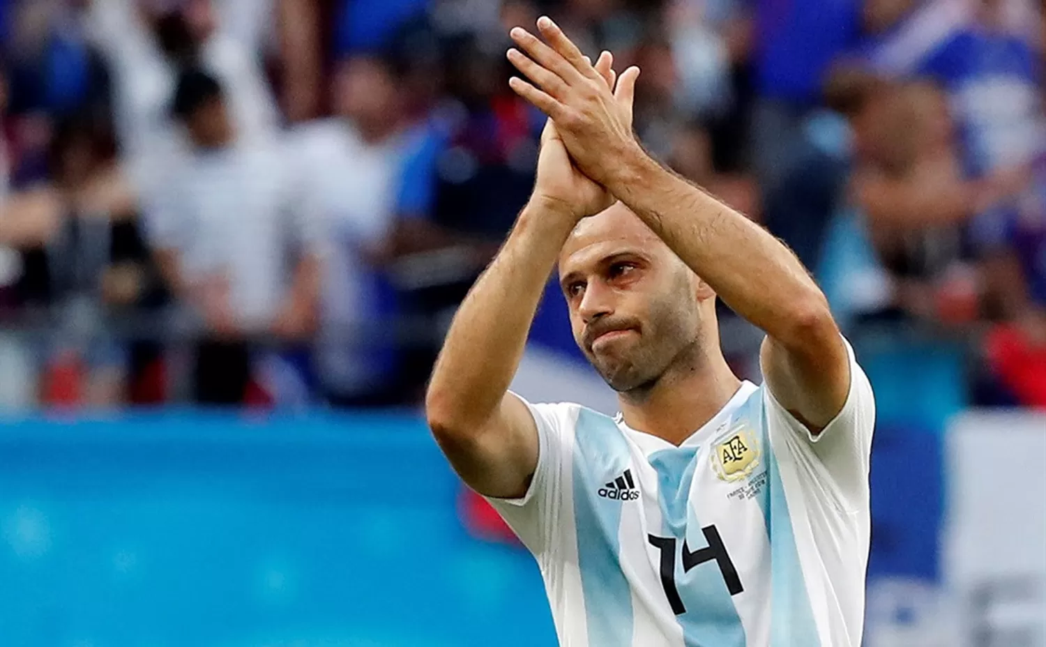 JAVIER MASCHERANO. El jugador se despidió del seleccionado. FOTO DE REUTERS