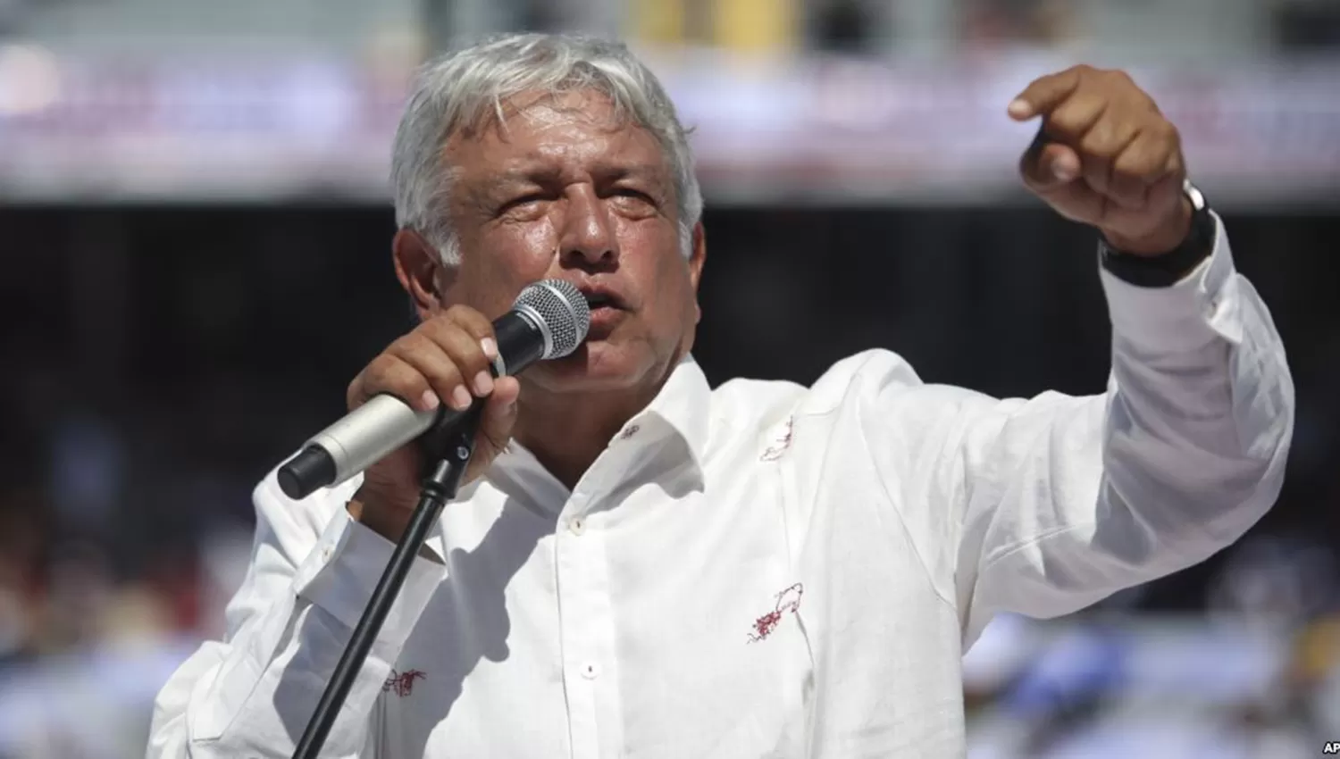 Manuel López Obrador, candidato a presidente de México. FOTO TOMADA DE VOZ DE AMÉRICA