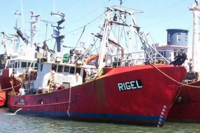 Encontraron hundido el pesquero Rigel, que estaba perdido en Chubut