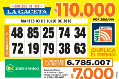 Los Números de Oro de LA GACETA