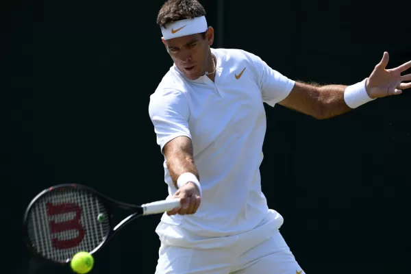 Del Potro derrotó a Gojowczyk en su debut en Wimbledon