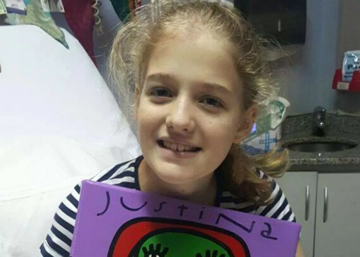 JUSTINA LO CANE. La nena de 12 años esperaba un trasplante de corazón. ARCHIVO