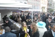 9 de Julio: un chocolate en una plaza sin vallas pero con algunos “llevados”