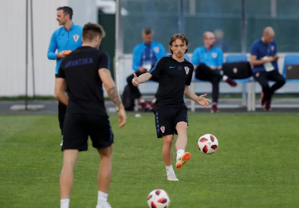 LA BRÚJULA QUE GUÍA A CROACIA. Luka Modric tiene 32 años y es uno de los líderes de un seleccionado con aspiraciones. reuters