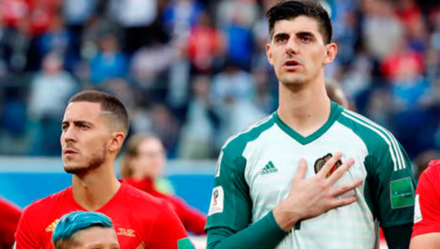 NO SE CALLARON. Hazard y Courtois, figuras de Bélgica, criticaron a Francia luego de la derrota. (RADIOCAPITAL)