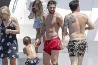 Luego de la pronta eliminación en el Mundial, Messi descansa junto a su familia en Ibiza