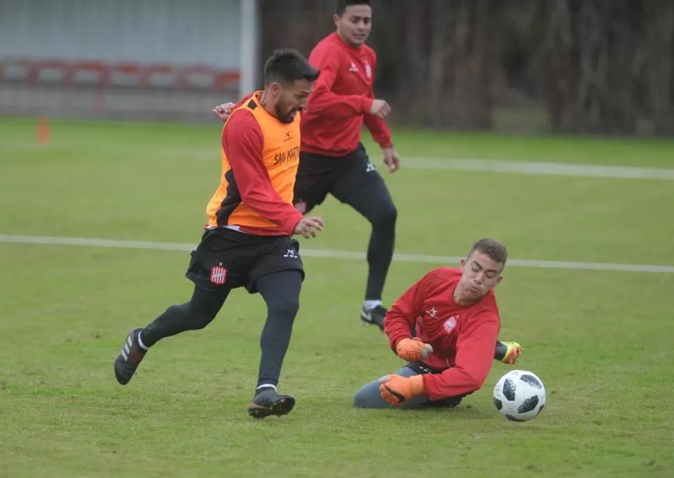 ILUSIÓN ENCENDIDA. A sus 18 años, Patricio Albornoz sueña con tener continuidad en el trabajo junto al plantel profesional. la gaceta / foto de FRANCO VERA