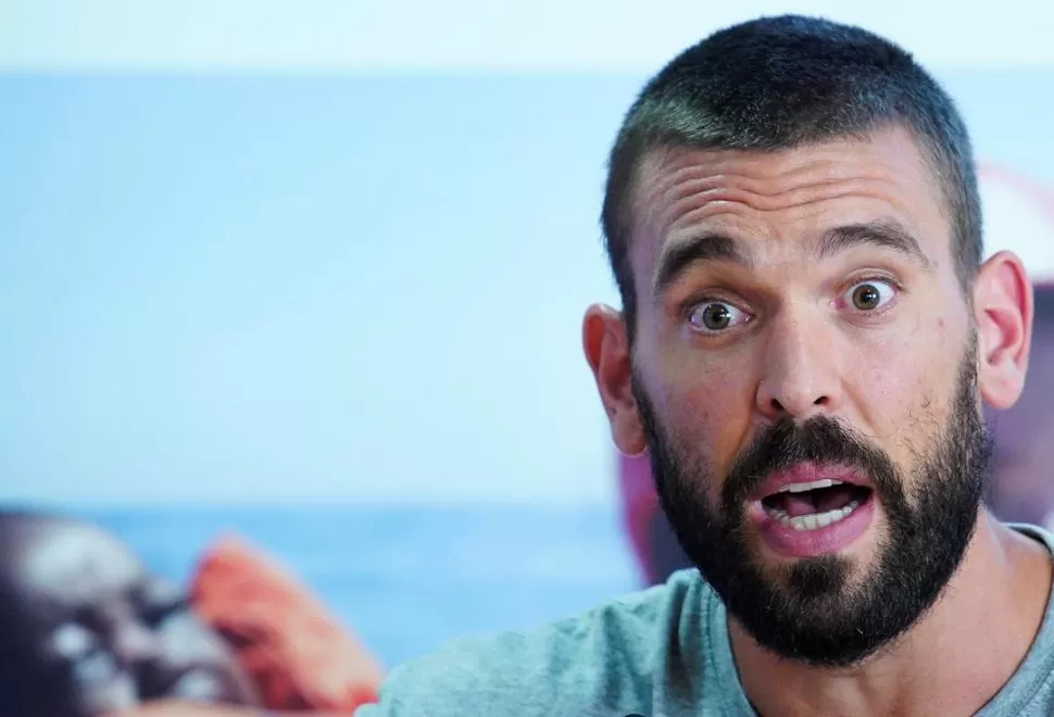 EJEMPLO. Marc Gasol mostró su rabia. reuters