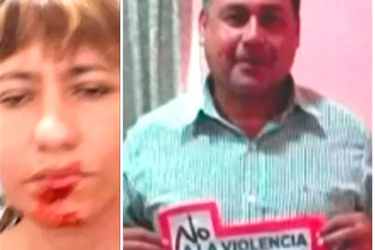 MONICA ALVAREZ Y ALBERTO RIOS. La víctima y el agresor. FOTOS DE INFOBAE.COM