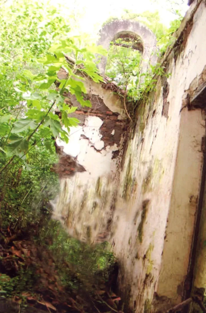 BERNABÉ ARÁOZ. Ruinas de la capilla de su casa de La Florida, en una foto tomada en 2009. 