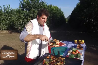 Hoy en Cocinando con Maxi, arrolladito de pollo relleno con verduras
