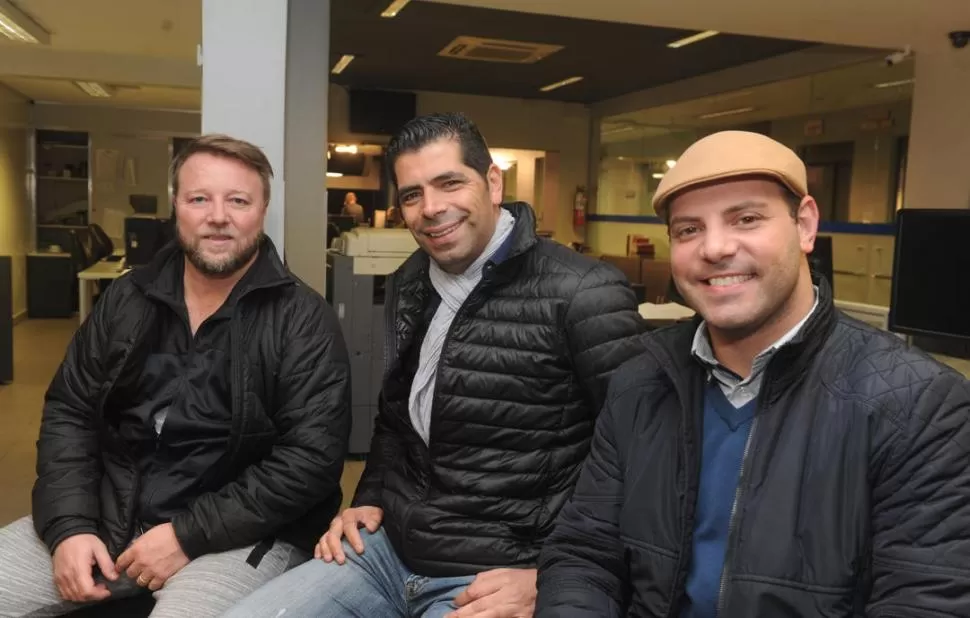 REFERENTES. Martín Frosio, Fidel Guerrero y Nelson Díaz Filippi impulsan el festival local en distintos roles. LA GACETA / FOTO DE ANTONIO FERRONI.