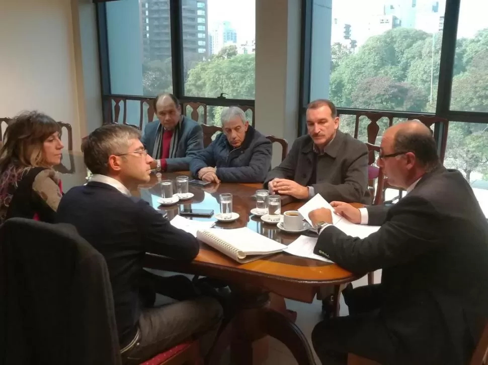 PLAZO DE DEBATE. Caponio (en la cabecera) informó en la comisión de Asuntos Constitucionales que se prorrogará el plazo para debatir la reforma. prensa legislatura 