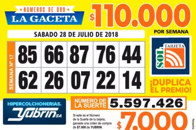 Los Números de Oro de LA GACETA