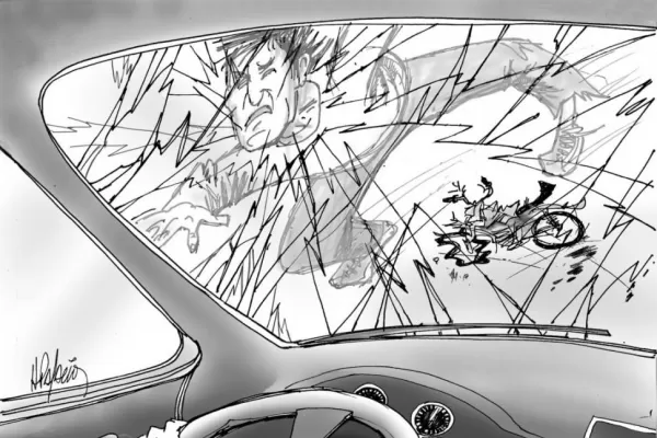 Problemas en motos; imágenes, en avión