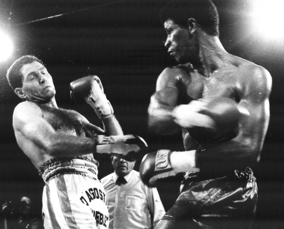 BOCHORNO. La escandalosa pelea entre “Látigo” Coggi y Eder González. la gaceta / fotos de archivo