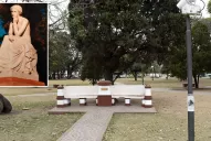 La escultura tiene 2.500 kilos; seguramente la robaron con una grúa