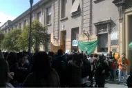 Alumnos de diferentes instituciones se manifestaron a favor del aborto