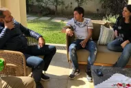 En la previa de Atlético-Racing, Alperovich recibió en su casa al Pulga Rodríguez