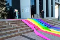 Hicieron una intervención artística en la Legislatura por la ley de Salud Sexual