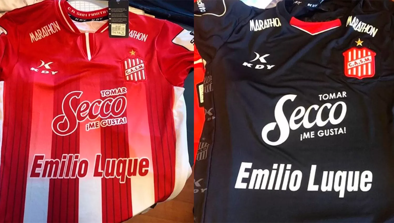 LAS NUEVAS CAMISETAS DE SAN MARTÍN (TITULAR Y SUPLENTE)