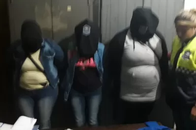 Aprehendieron a tres hermanas mecheras que intentaban robar en San Martín y Junín