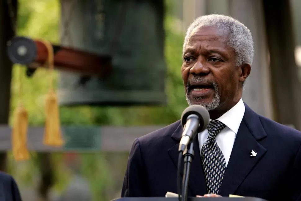 DESPEDIDA. Annan fue recordado como un diplomático con carácter. reuters