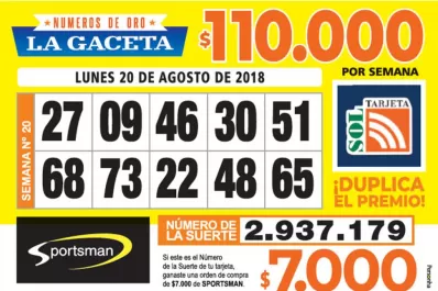 Los Números de Oro de LA GACETA