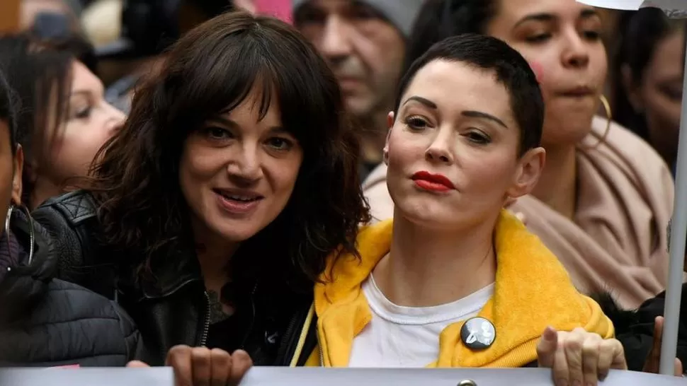 COFUNDADORAS. Asia Argento y Rose MacGowan son dos de las principales defensoras de #MeToo. 