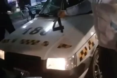 Así se prepara un taxi trucho en un instante