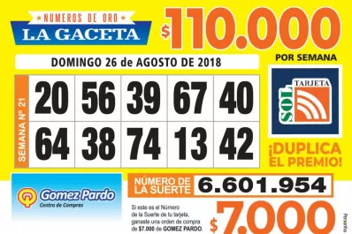 Los Números de Oro de LA GACETA