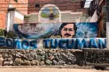 Los hinchas de Atlético recorrieron el barrio de Pablo Escobar