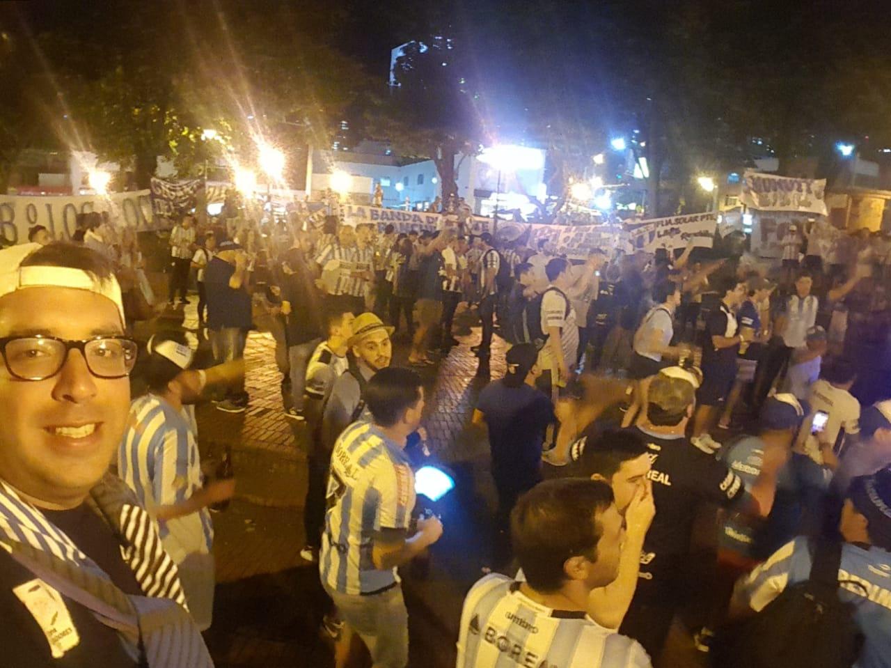 Matías Albaca compartió una selfie en el Parque Lleras.