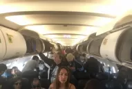 El tramo Lima-Medellín en avión fue copado por cientos de hinchas de Atlético