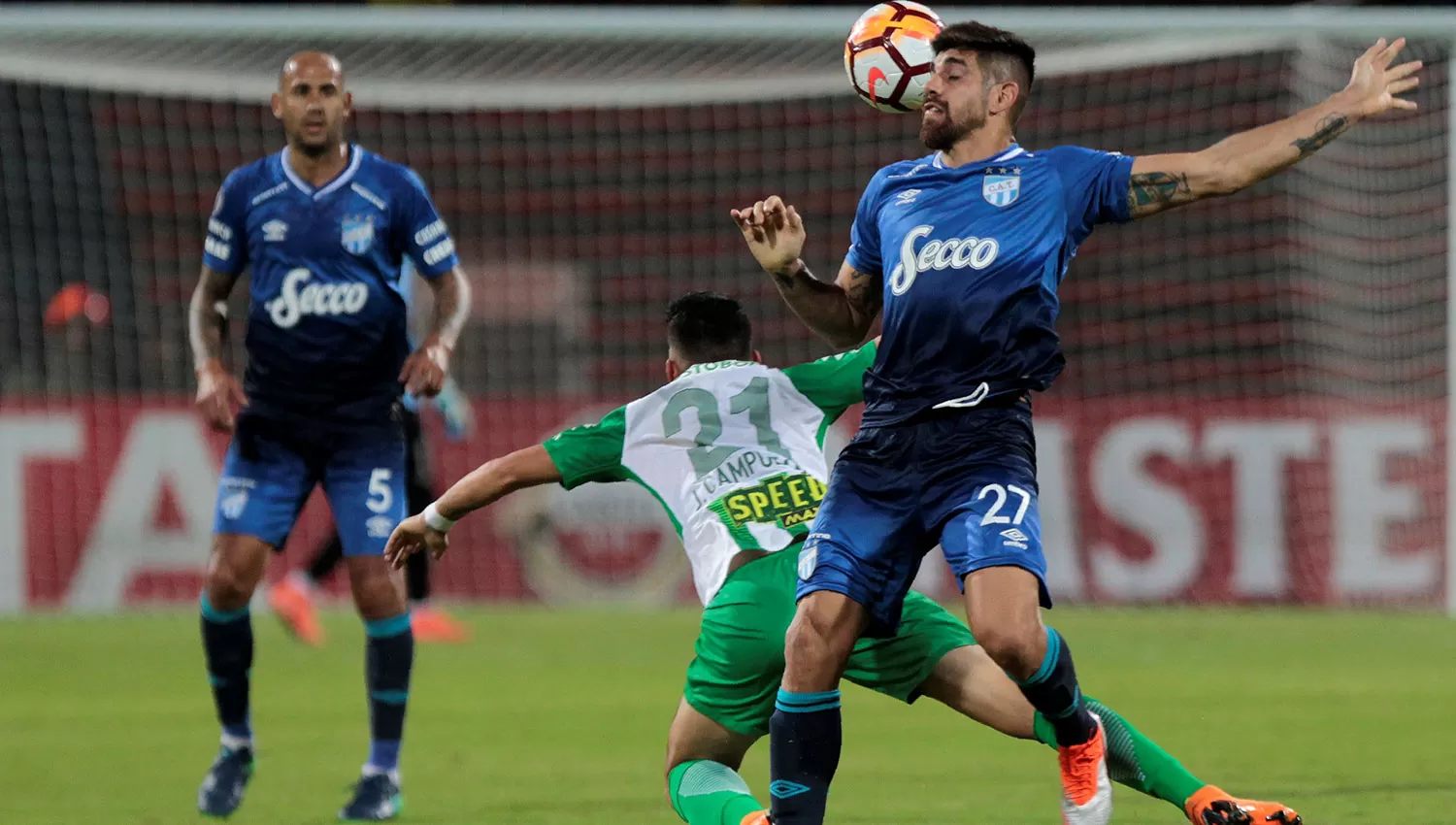 Leandro Díaz contó con las chances más claras para Atlético.