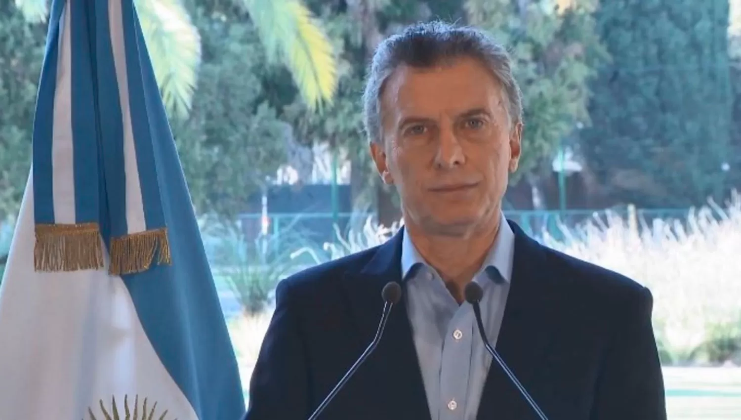 MAURICIO MACRI. El presidente anunció el pedido de adelanto de fondos al FMI.