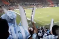 Video: el aliento de los hinchas de Atlético desde las tribunas del Girardot