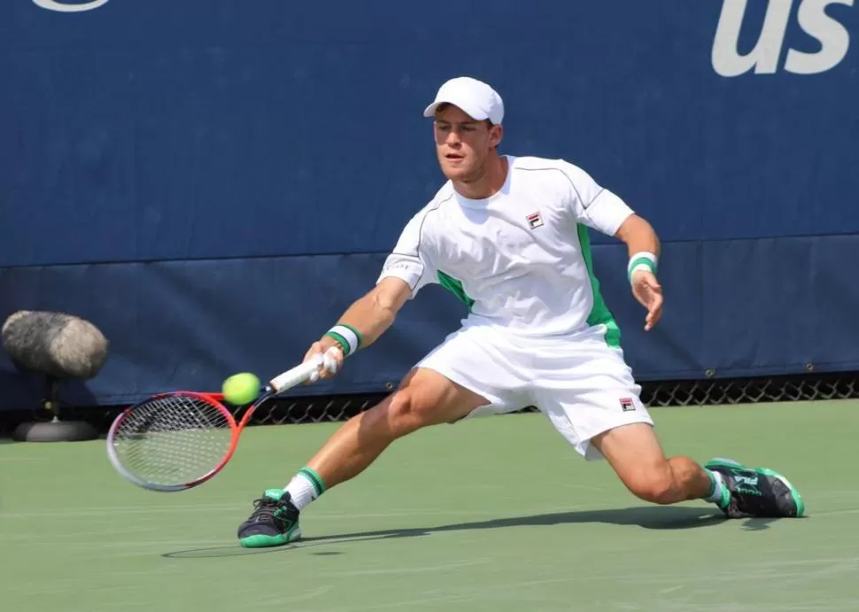 DEVOLUCIÓN. Diego Schwartzman se adaptó mejor que Federico Delbonis a las duras condiciones climáticas. twitter tenis argentino