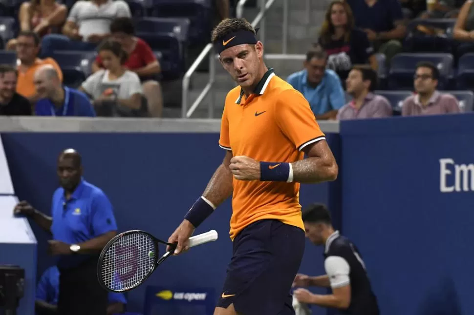 TRANQUILO. “Delpo” tuvo que trabajar un poco más sólo en el tercer set. reuters