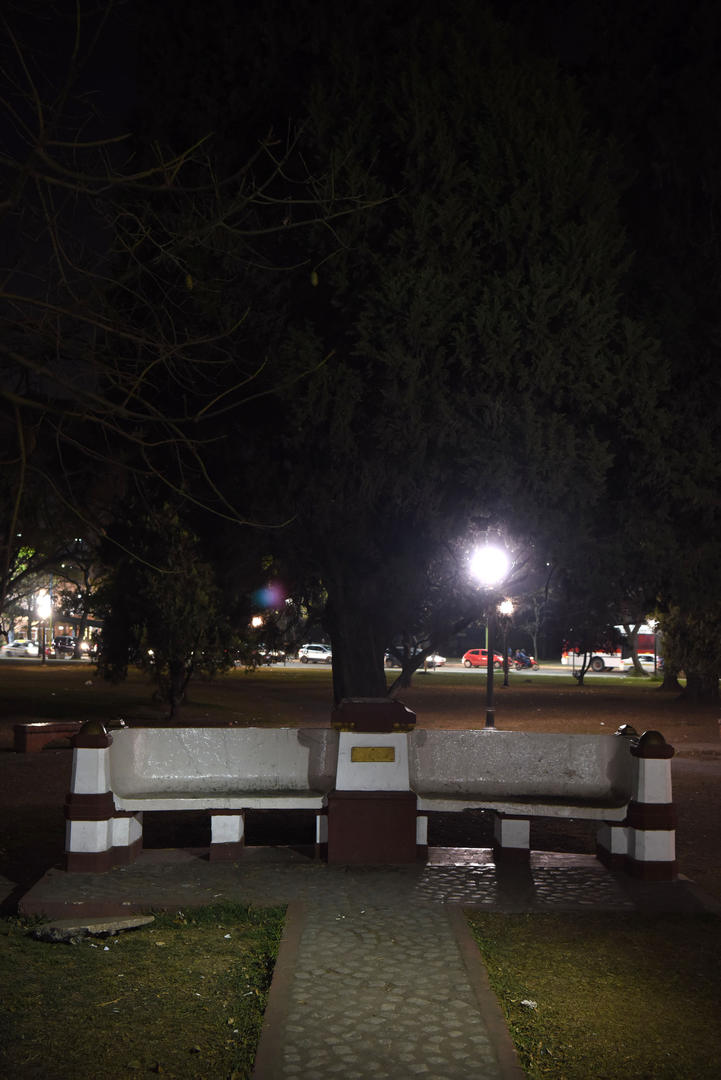 PISTA. El lugar donde estaba la estatua siempre estuvo bien iluminado. la gaceta / foto de DIEGO ARAOZ