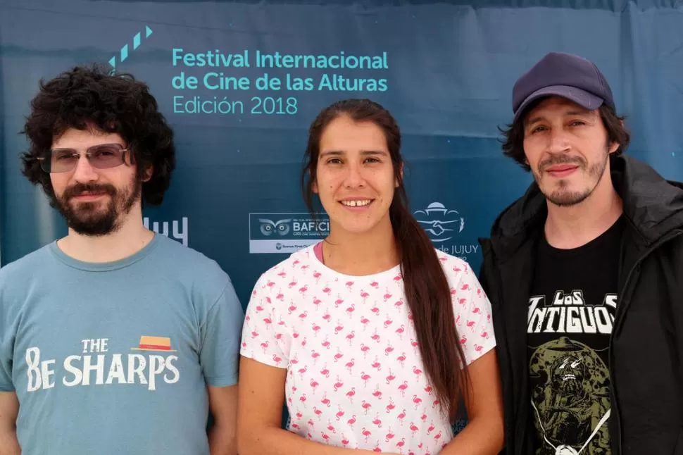 EN LA COMPETENCIA OFICIAL DE CORTOS NOA. Los tucumanos Duilio Garri (Esa lana es mía) Verónica Quiroga (Jazmin) y Adrean Ramírez (El último cuentista) presentaron sus producciones en Jujuy. 