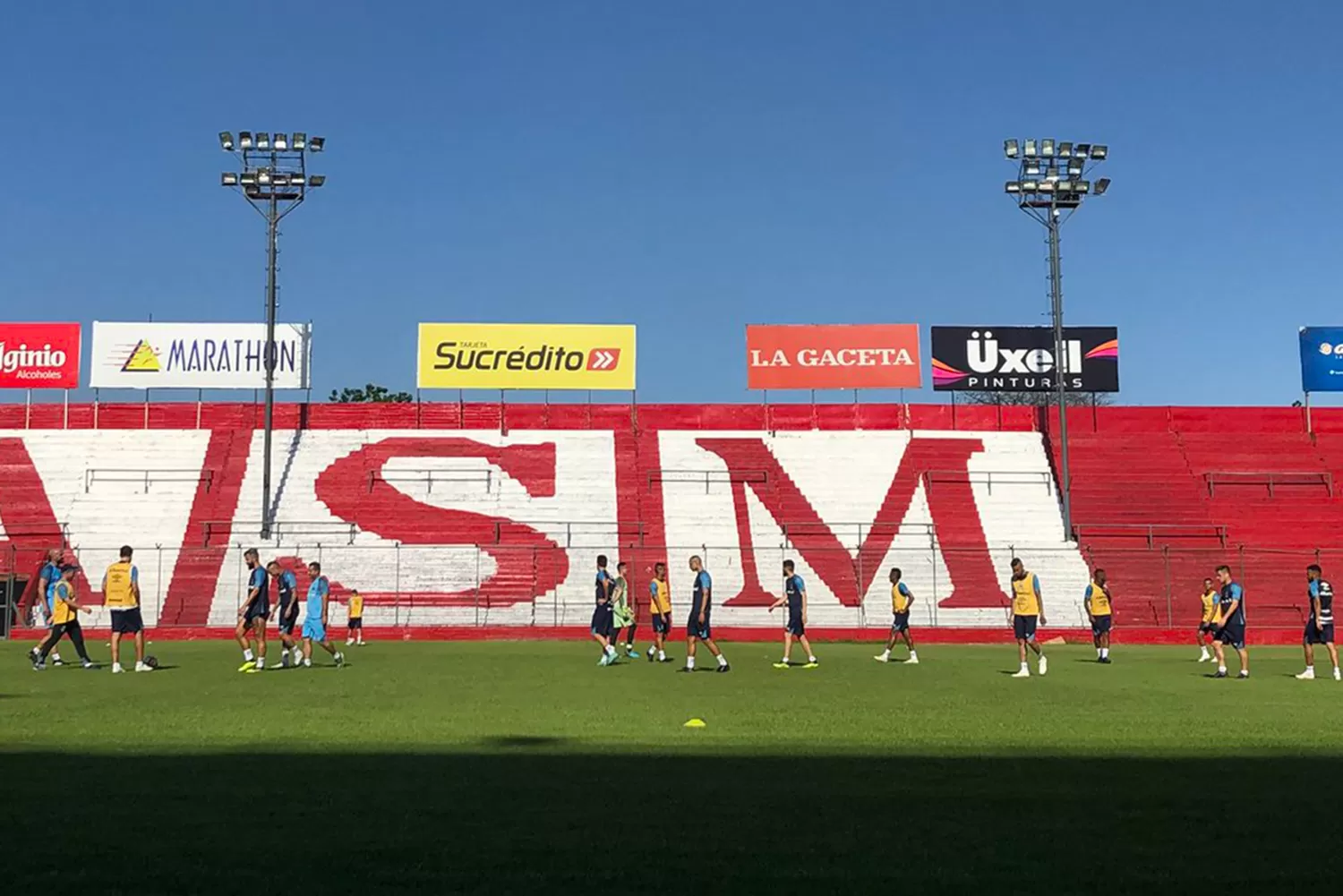 EN LA CIUDADELA. Gremio ajusta detalles para el choque ante Atlético.