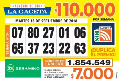 Los Números de Oro de LA GACETA