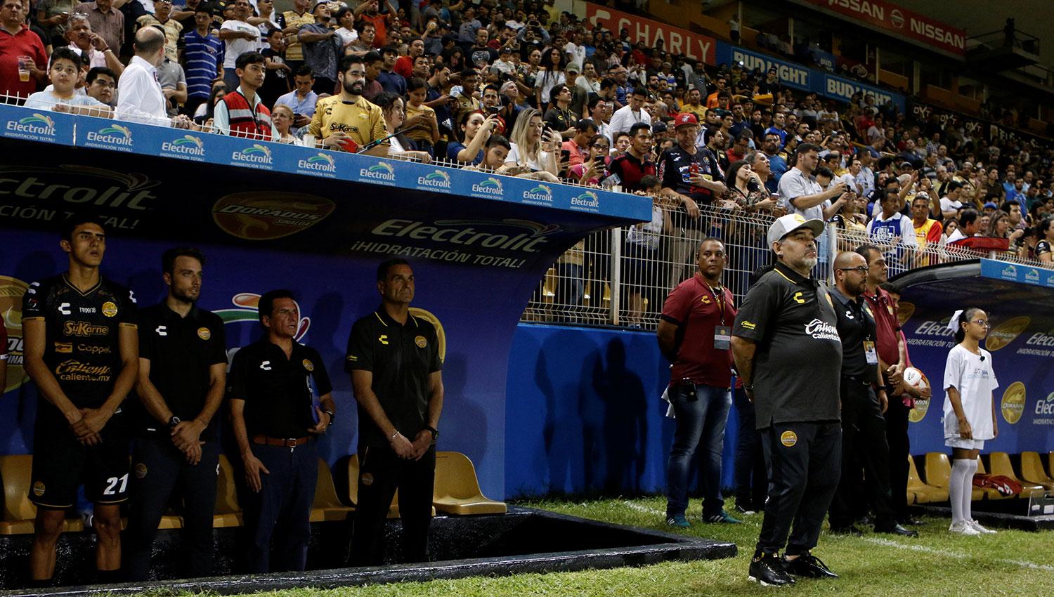 Los detalles del exitoso debut de Maradona en Dorados de Sinaloa