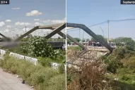 Interactivo: así se veía el puente de avenida Colón antes de la caída