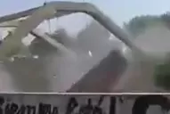 Susto y desesperación: el video de los segundos posteriores a la caída del puente