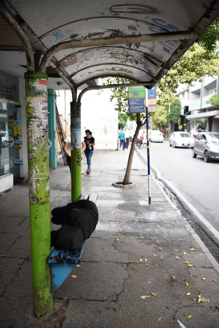 PARADAS VACÍAS. La UTA confirmó que no habrá servicio de colectivos. la gaceta / foto de DIEGO ARAOZ (archivo)