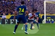 Mirá el delicioso caño de Pity Martínez a Jara en el Superclásico