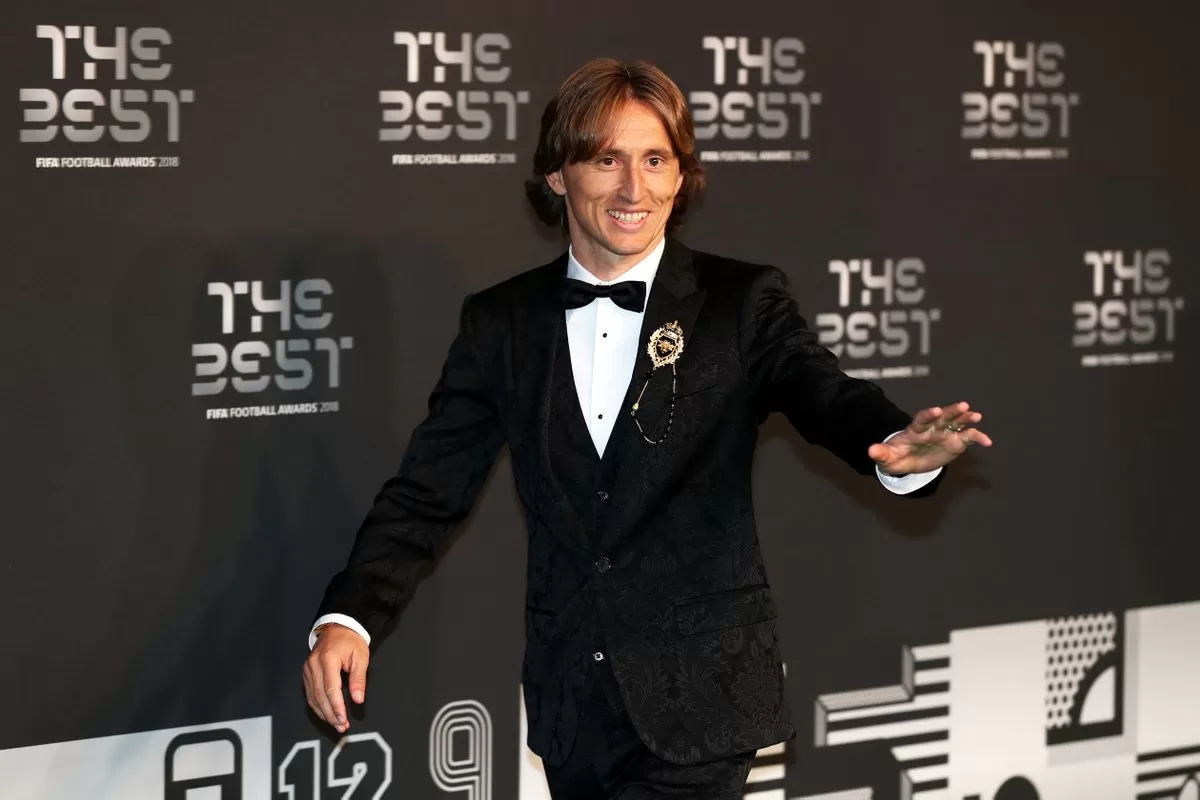 EL MEJOR DE LOS MEJORES. Luka Modric se quedó con el premio The Best.