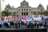 La modalidad del reclamo dividió a trabajadores